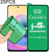 Voor Xiaomi Redmi Note 10 5G 25 PCS 9D Volledig scherm Volledige lijm keramische film