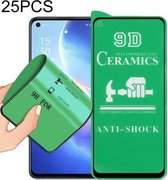 Voor OPPO Reno 5K 25 PCS 9D Volledig scherm Volledige lijm keramische film