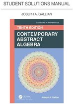 Textbooks in Mathematics - Student Solutions Manual for Gallian's Contemporary Abstract Algebra