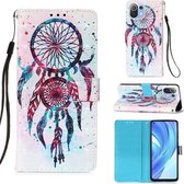 Voor Xiaomi Mi 11 Lite 3D Schilderen Horizontale Flip Leren Case met Houder & Kaartsleuf & Portemonnee & Lanyard (Windgong)