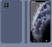 Voor Huawei nova 6 SE / 7i effen kleur imitatie vloeibare siliconen rechte rand valbestendige volledige dekking beschermhoes (grijs)