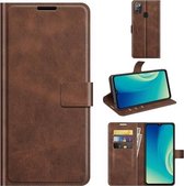 Voor ZTE Blade A7S 2020 Retro Kalfspatroon Gesp Horizontale Flip Leren Case met Houder & Kaartsleuven & Portemonnee (Donkerbruin)
