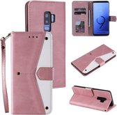 Voor Xiaomi Redmi Note 8 Pro Stiksels Kalf Textuur Horizontale Flip Lederen Case met Houder & Kaartsleuven & Portemonnee (Rose Goud)