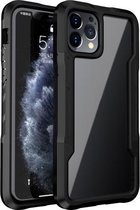 TPU + pc + acryl 3 in 1 schokbestendige beschermhoes voor iPhone 12/12 Pro (zwart)