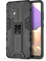 Voor Samsung Galaxy A32 4G Supersonic PC + TPU schokbestendige beschermhoes met houder (zwart)