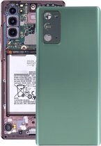 Batterij-achterklep met cameralensafdekking voor Samsung Galaxy Note20 (groen)