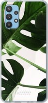 6F hoesje - geschikt voor Samsung Galaxy A32 4G -  Transparant TPU Case - Tropical Plants #ffffff