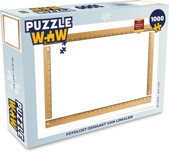 Puzzle Ruler 1000 pièces - Cadre photo composé de règles | bol.com