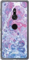 6F hoesje - geschikt voor Sony Xperia XZ2 -  Transparant TPU Case - Liquid Amethyst #ffffff