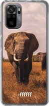 6F hoesje - geschikt voor Xiaomi Redmi Note 10 Pro -  Transparant TPU Case - Elephants #ffffff