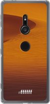 6F hoesje - geschikt voor Sony Xperia XZ2 -  Transparant TPU Case - Sand Dunes #ffffff