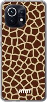 6F hoesje - geschikt voor Xiaomi Mi 11 -  Transparant TPU Case - Giraffe Print #ffffff