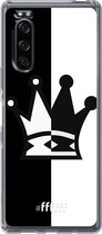 Sony Xperia 5 II Hoesje Transparant TPU Case - Chess #ffffff