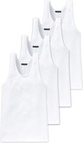Schiesser Heren onderhemd 4 pack Cotton Essentials Authentic