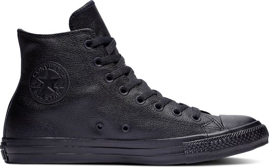 Converse All Stars Leather Hoog 135251C Zwart-36.5
