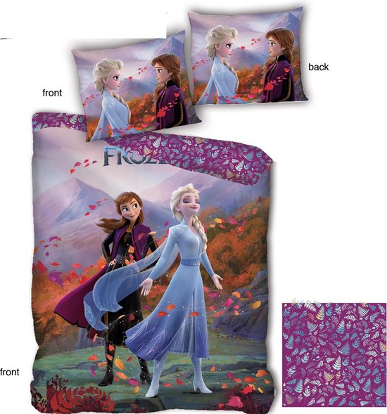 Disney Frozen Dekbedovertrek - Eenpersoons - 140 x 200 cm - polyester - Disney Frozen