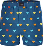 Happy Shorts Wijde Boxershort Gekleurde Hartjes - Maat  M