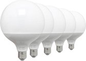 E27 LED-lamp 18W 220V G95 300 ° (5 stuks) - Koel wit licht - Overig - Pack de 5 - Wit Froid 6000k - 8000k - SILUMEN