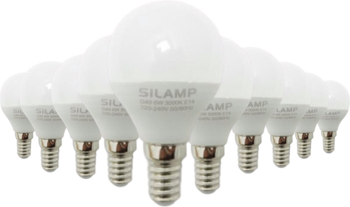 Ampoule LED E27 6W 220V G50 220° (Pack de 10)