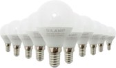 E14 LED-lamp 6W 220V G50 220 ° (10 stuks) - Warm wit licht - Overig - Wit - Pack de 10 - Wit Chaud 2300k - 3500k - SILUMEN