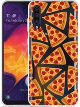 Galaxy A50 Hoesje Pizza Party - Designed by Cazy