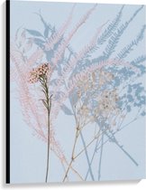 Canvas  - Gedroogde Bloemen - 75x100cm Foto op Canvas Schilderij (Wanddecoratie op Canvas)