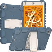 3-laags beschermingsschermframe + pc + siliconen schokbestendige combinatiehoes met houder voor iPad mini 5/4 (korenbloemblauw)