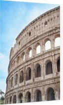 De bogen van het imposante Colosseum in Rome - Foto op Plexiglas - 60 x 80 cm