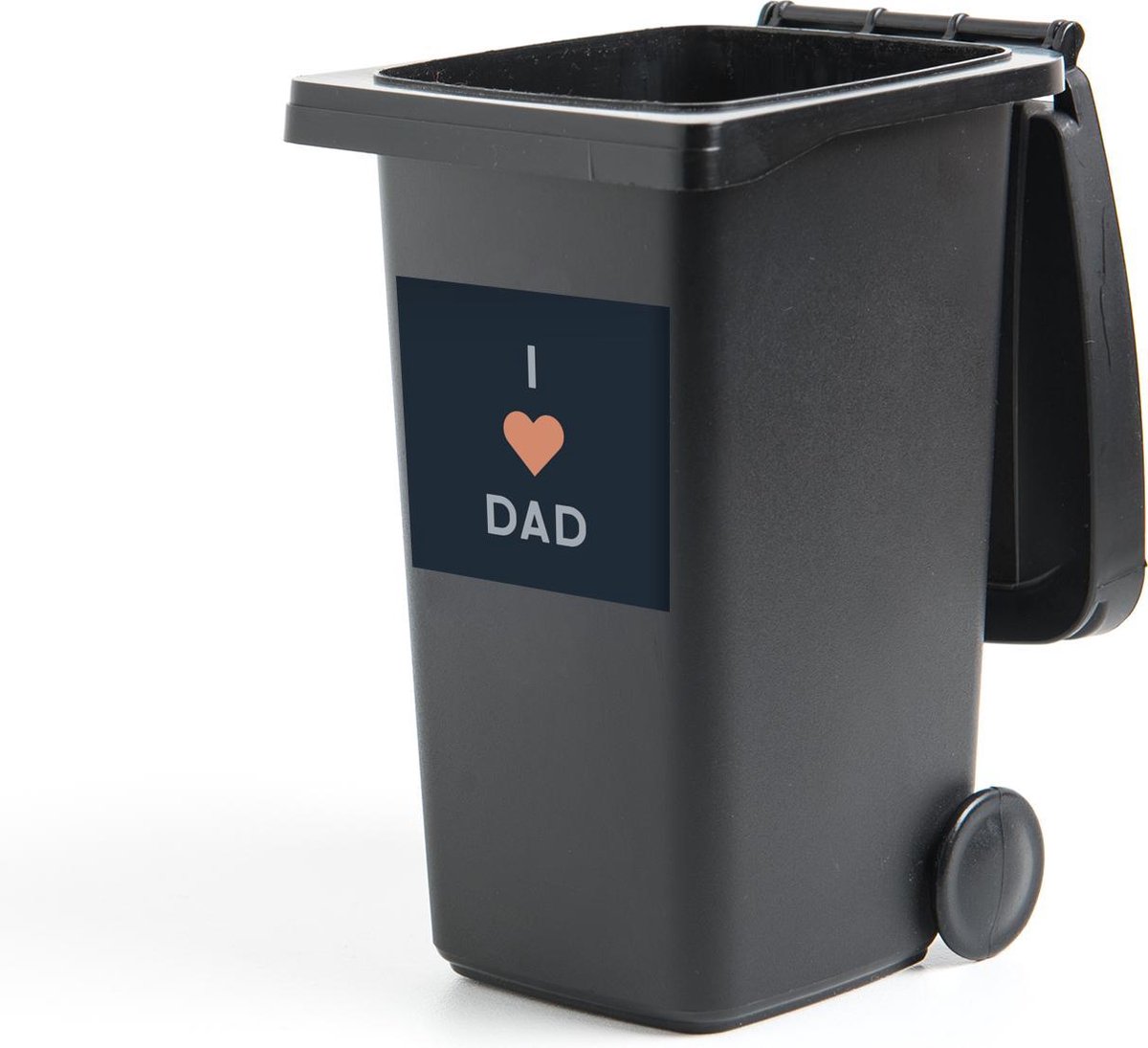 Container sticker Cadeau voor man - Vaderdag - Spreuken - Quotes - I love dad - 40x40 cm - Kliko sticker