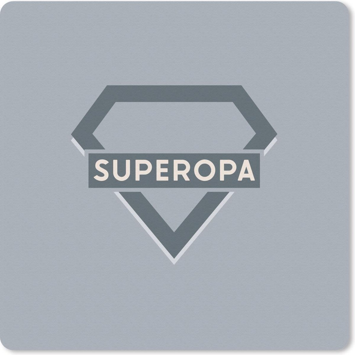 Muismat 20x20 cm - Mousepad Quotes - Opa - Spreuken - Superopa - Muismatten