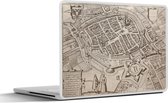Laptop sticker - 12.3 inch - Kaart - Groningen - Antiek - 30x22cm - Laptopstickers - Laptop skin - Cover