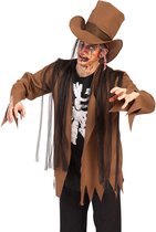 Carnival Toys Verkleedkostuum Zombie Heren Polyester Bruin M/l