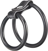 Blue Line Cockring Duo Cock & Ball Ring Zwart
