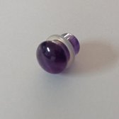 Single Flared Amethyst Plug - 10 mm