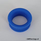 22 mm Double-flared silicone blauwe tunnel
