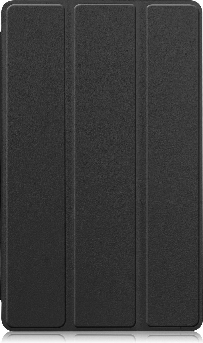 Hoes Geschikt voor Samsung Galaxy Tab A7 Lite Hoes Tri-fold Tablet Hoesje Case - Hoesje Geschikt voor Samsung Tab A7 Lite Hoesje Hardcover Bookcase - Zwart