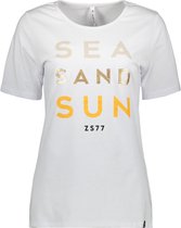 Zoso T-shirt Sea 214 White Summergold 0016 0250 Dames Maat - XS