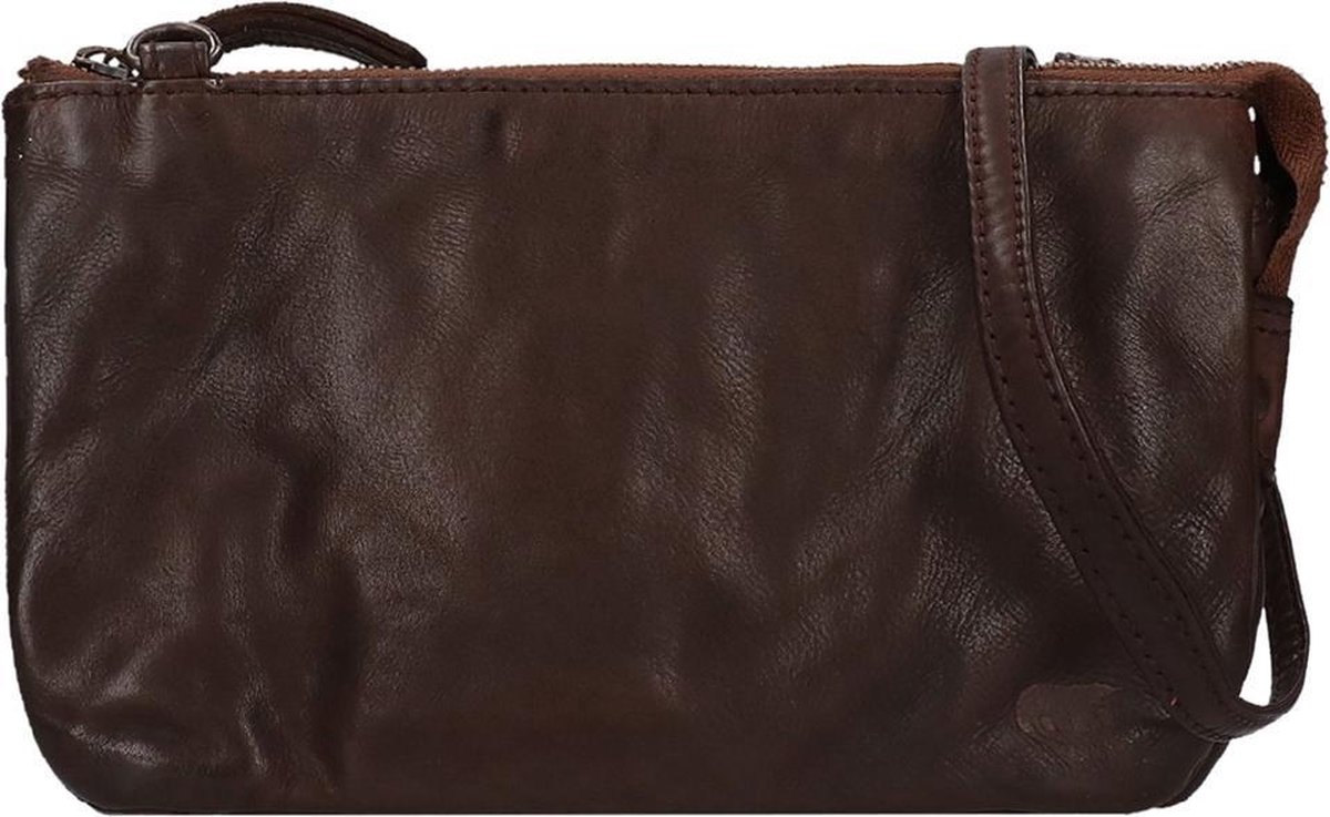 Bear Design Uma Leren Schoudertas - Crossbodytas - Bruin
