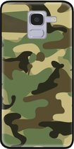 ADEL Siliconen Back Cover Softcase Hoesje voor Samsung Galaxy J6 (2018) - Camouflage