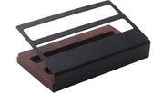Clever Storage Afstandsbedieningenhouder hout met metaal - Zwart - Large (22 x 12,5 x 8,5 cm)