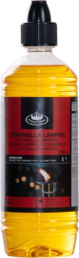 Foto: Bio citronella lampolie lampe olie anti muggen 750 ml