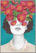 JUNIQE - Poster met kunststof lijst Rose Tinted -20x30 /Bruin & Oranje
