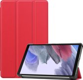 Samsung Galaxy Tab A7 Lite Hoes Book Case Hoesje - Samsung Galaxy Tab A7 Lite Hoes (2021) Cover - 8,7 inch - Rood