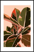 JUNIQE - Poster met kunststof lijst Plant IV -13x18 /Groen