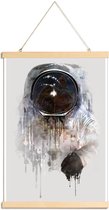 JUNIQE - Posterhanger The Astronaut -40x60 /Grijs & Zwart