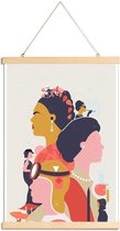 JUNIQE - Posterhanger Phewomenal -20x30 /Oranje & Rood
