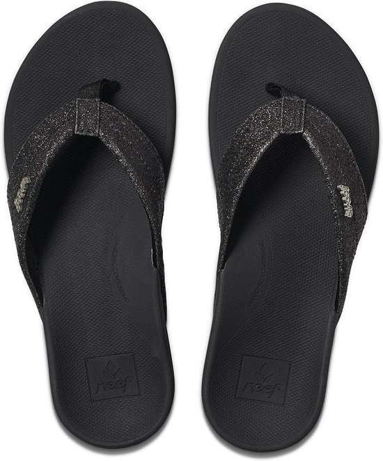 Reef Ortho-Bounce Coast Flipflop voor dames, zwart, 35 EU Reef Ortho-Bounce Coast Flipflop voor dames, zwart, 35 EU