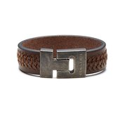 Sem Lewis Bakerloo Heren Armband Leer - Bruin