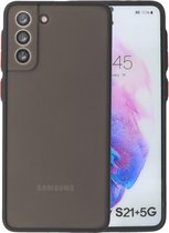 Wicked Narwal | Kleurcombinatie Hard Case voor Samsung Samsung Galaxy S21 Plus Zwart