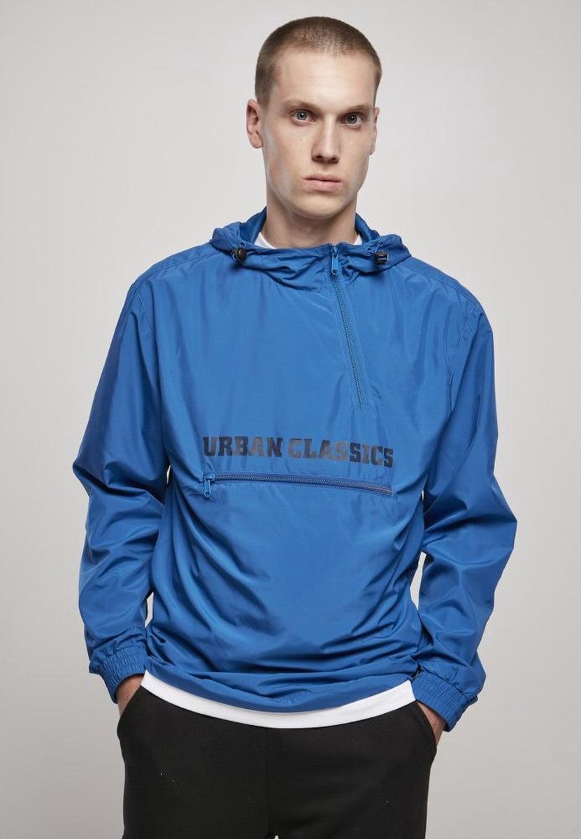 Urban Classics Pullover Commuter Pull Over Jacket Sporty -M Blauw